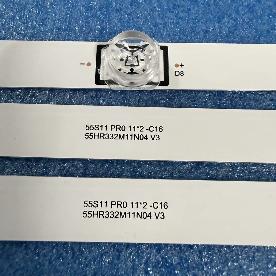 LED-Streifen Set für TCL Iffalcon 55U64 55S451 55S451G 55F35 55S41br 55V6B 55S11 LVU550NDAL PRO 55HR332M11N04 V3 mit 2x 11 LEDs in Weiß - Bild 3