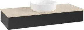 V&B Waschtischunterschrank Antao ohne Frontstruktur in Blau, B/T/H: 120 x 50 x 19 cm - Bild 1