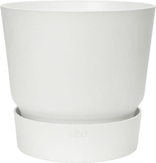 Runder Blumentopf ELHO Greenville für Outdoor in Weiß, Durchmesser: 24,48 cm, Höhe: 23,31 cm - Bild 1