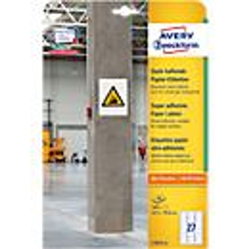 Avery Zweckform L7874-20 Kraftkleber-Etiketten aus weißem Papier, 540 Stück, B: 63,5 mm, H: 29,6 mm - Bild 4