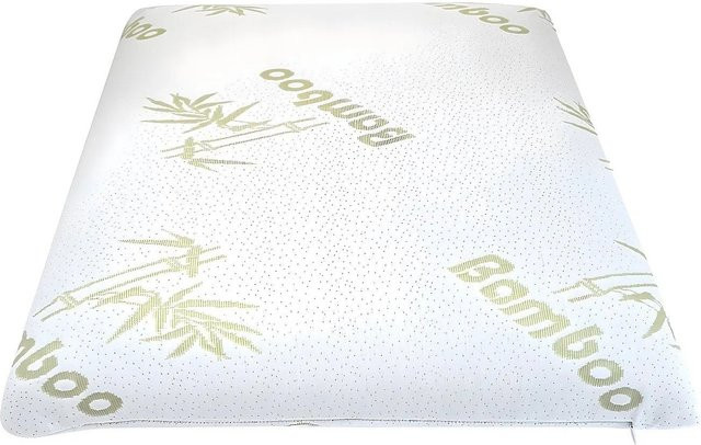 NATUREA Kopfkissen Douceur aus Memory-Foam mit abnehmbarem Doppeljacquard-Bezug, Weiß, Breite: 60 cm, Höhe: 12 cm, Tiefe: 60 cm - Bild 1
