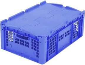 Bito Eurostapelbehälter XL mit Deckel XLD64223, Blau, B/T/H: 60 x 40 x 23,8 cm - Bild 1