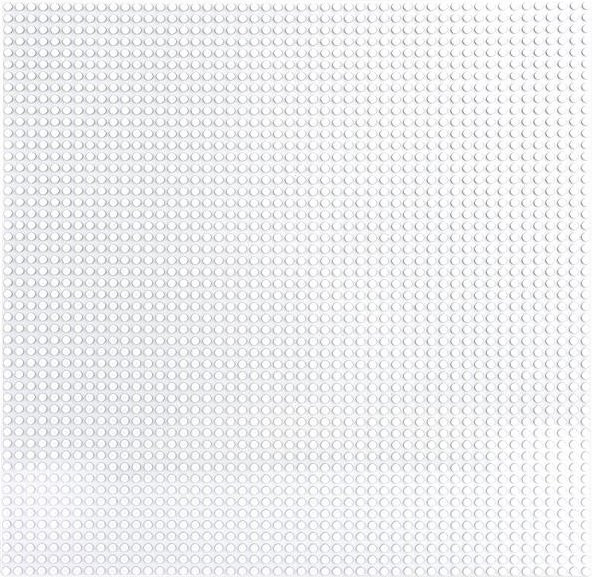Wucifang Bags Zeitlose Grundplatte 50x50 Noppen, Bausteine Grundplatte, Weiß, 1-teiliges Set - Bild 1