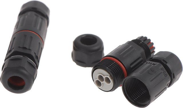 SD&HI Industrieller wasserdichter elektrischer Kabelverbinder IP68 in Schwarz - Bild 1