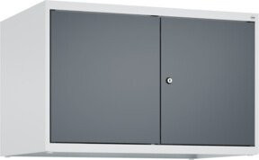 C+P Aufsatzschrank Classic PLUS mit 2 Abteilen und Zylinderschloss, Grau/Anthrazit, B: 80 cm, H: 50 cm, T: 50 cm - Bild 1