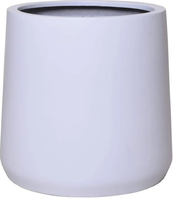 Vivanno Blumentopf Vekra aus Fiberglas in Weiß, B/T/H: 55 x 55 x 50 cm - Bild 1