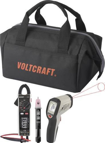 Voltcraft Messgeräteset Klimatechnik in Schwarz mit Infrarot-Pyrometer und Zangenmultimeter - Bild 1