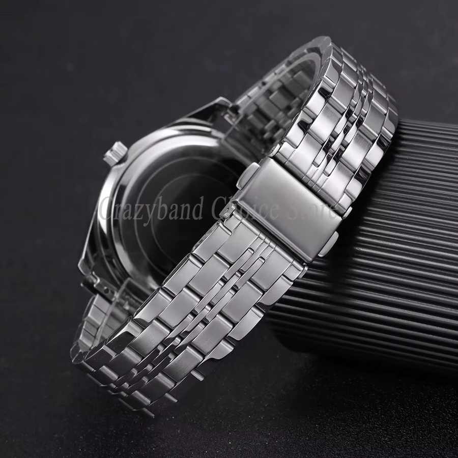 Uhrenarmband Edelstahl, Silber, crazyband - Bild 4