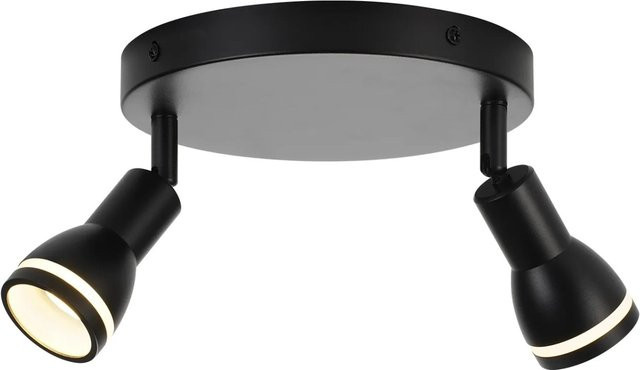 NETTLIFE Deckenstrahler aus Metall in Schwarz, verstellbar und modern mit GU10 Fassung - Bild 1