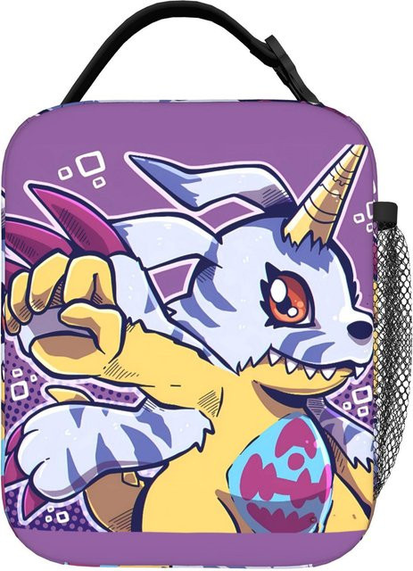 Smart Stitch Studio Digimon Adventure Lunchtasche mit Oxford-Druck, isoliert und auslaufsicher, Mehrfarbig - Bild 1