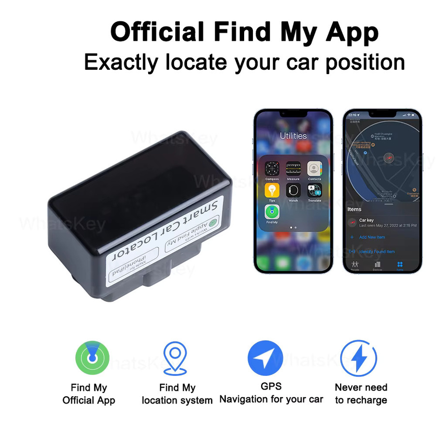 Auto-OBD-Tracker L1 mit Find My App für Apple als GPS Fahrzeug-Locator zur Anti-Verlust-Verfolgung in Schwarz - Bild 5