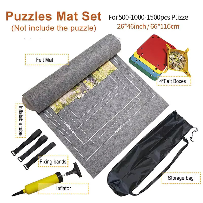 Professionelle Puzzle-Rollmatte, Decke, Filzmatte, Zubehör, tragbare Reise-Aufbewahrungstasche - Bild 3