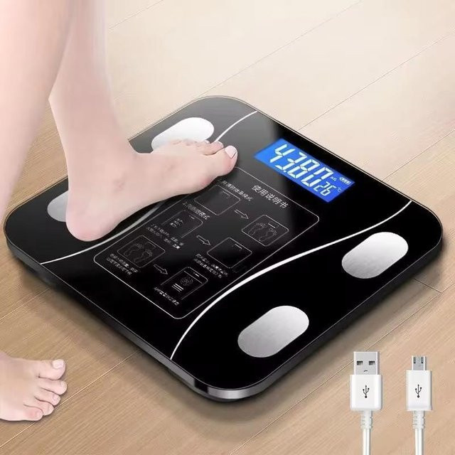 Binchi Health Technology Bluetooth Körperfettwaage für professionelles Fitnessmanagement in Grau - Bild 1