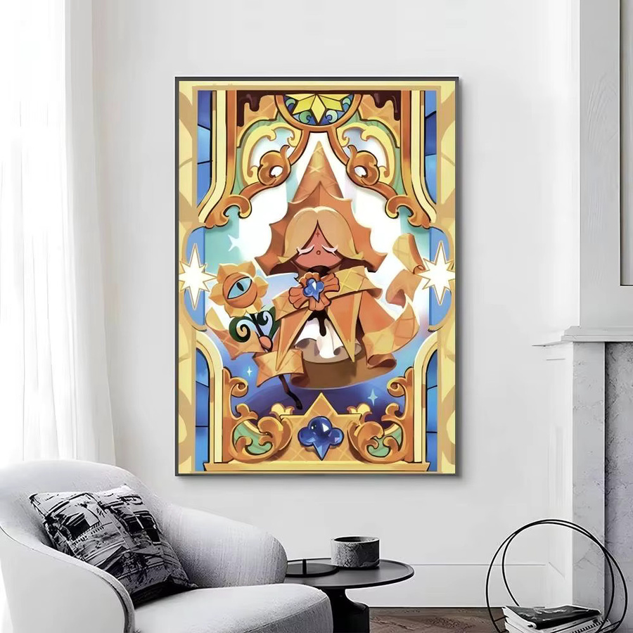 Selbstklebender Papierposter Cartoon Anime Game P-Pure V-Vanilla Cookie Wandkunst in Mehrfarbig - Bild 6