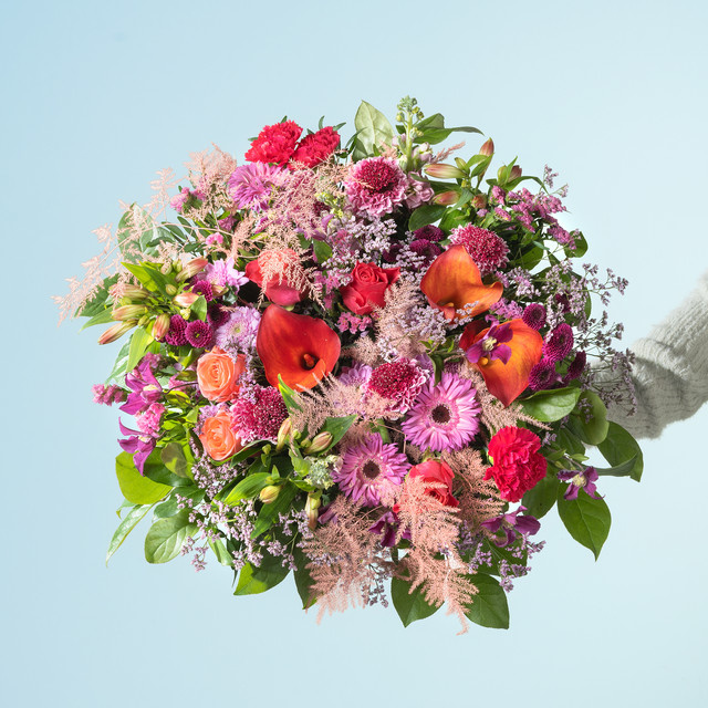 BLUME2000 Blumenmeer Bouquet Tabletop multicolour purple orange - Bild 1