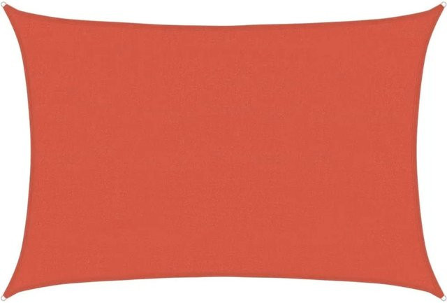 Furnicato Sonnensegel aus HDPE in Terrakottarot, Rechteckig, B: 600 cm, T: 400 cm - Bild 1