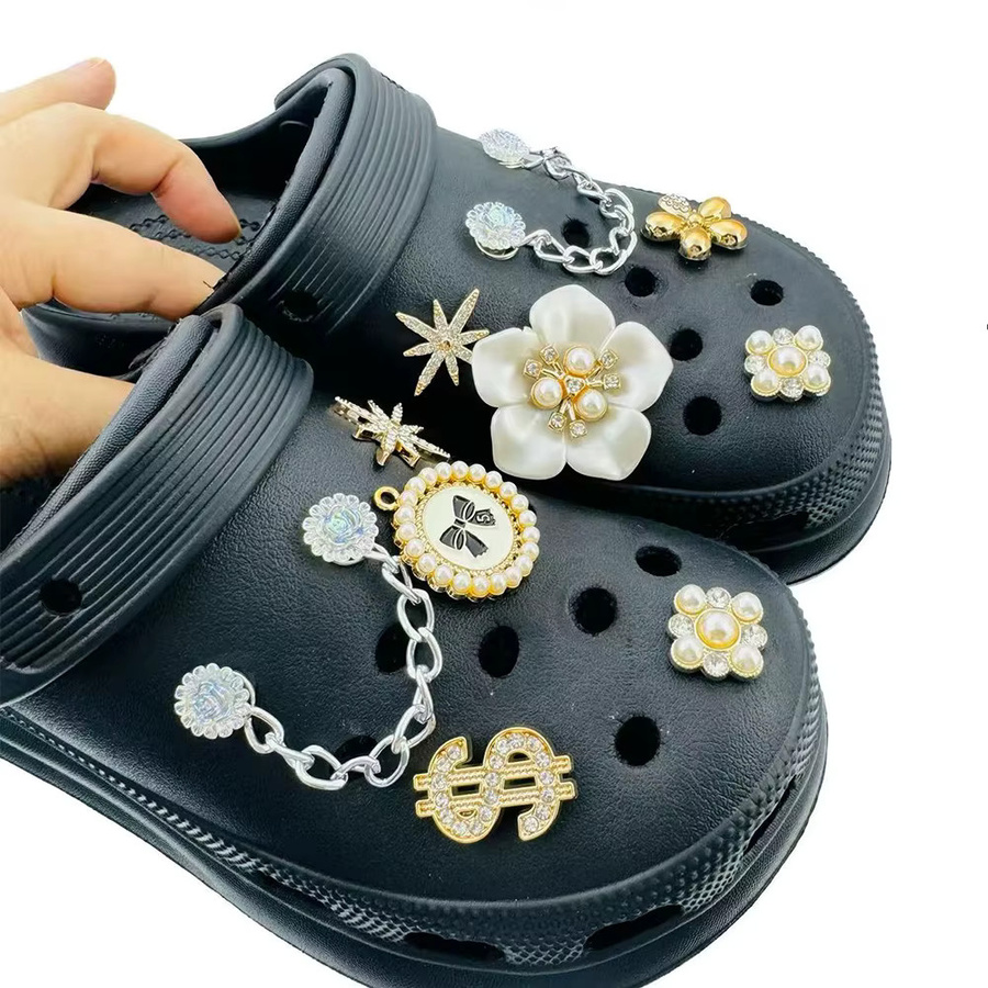 FHLDING Schuh Charms Set, Diamant, Perle, Unisex - Bild 5