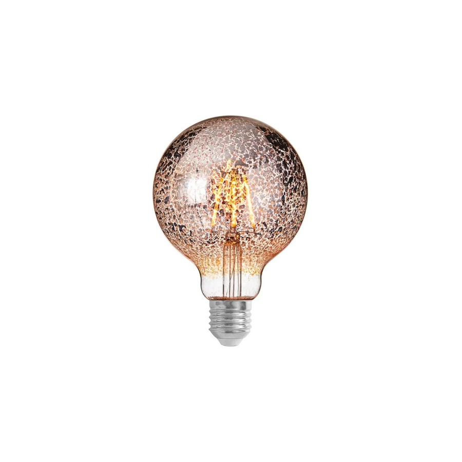 Lucande LED Globe E27 Lampe 4W in Alu-Grau und Glas, dimmbar, Warmweiß - Bild 2