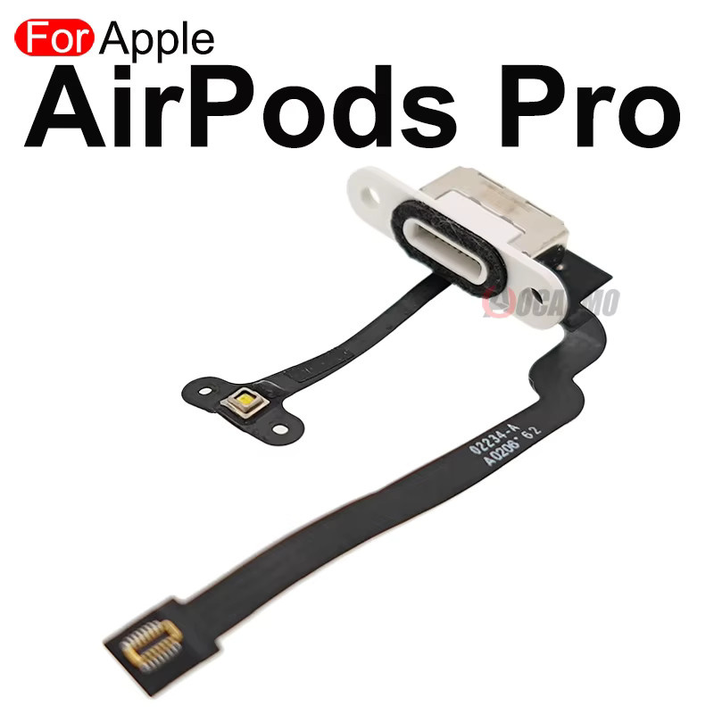 Aocarmo USB-C Ladeanschluss Flexkabel für AirPods 1 2 3 Pro und Pro 2 in Schwarz - Bild 2