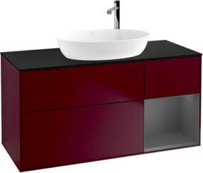 V&B Waschtischunterschrank Finion in Anthrazit lackiert, Breite: 120 cm, Tiefe: 50,1 cm, Höhe: 50,1 cm - Bild 1