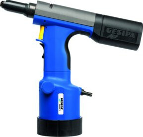 Gesipa Blindniet-Setzgerät TAURUS 1 mit PH 2000-Auffangbehälter in Blau - Bild 1