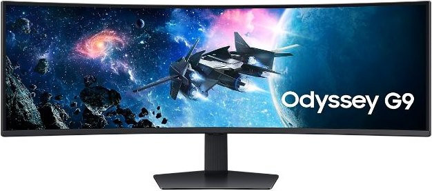 Samsung Odyssey G9 S49CG950EU G95C Series Gaming LED-Monitor, gebogen, 124 cm (49 Zoll), Dual Quad HD 5120 x 1440, 240 Hz, VA-Panel, DisplayHDR 1000, 1 ms, Schwarz - Bild 1