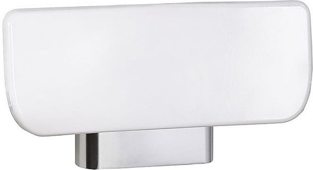 Brillantbad BELP Rückenlehne aus Aluminium und Kunststoff in Weiß und Chrom, B/H/T: 34,0 x 18,5 x 8,0 cm - Bild 1