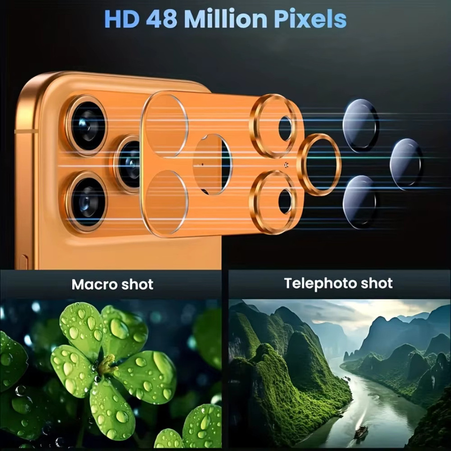 NNBILI Kameraobjektivschutz für iPhone 17 Pro und iPhone 17 Pro Max, 2 Stück, Orange - Bild 5