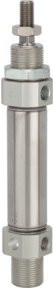 Riegler Rundzylinder MI doppeltwirkend in Silber, Kolbendurchmesser: 32 mm, Hub: 350 mm, Anschluss: G 1/8 - Bild 1