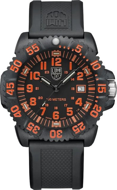 Luminox Herrenuhr Sea Lion, Quarz, Karbon, 44 mm, Schwarz, 10 ATM - Bild 1