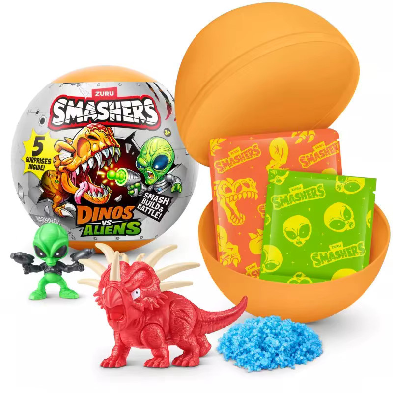 ZURU 5 Surprise Explosion Dinosaurier- und Alien-Kampf, Tyrannosaurus Rex Blind Box Kapselball Spielzeugball - Bild 2