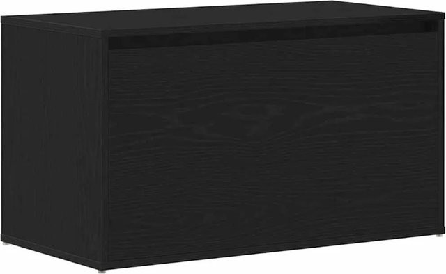 vidaXL Flurbank in Schwarz und Eichen-Optik aus Holzwerkstoff, B/T/H: 80 x 40 x 45 cm - Bild 1