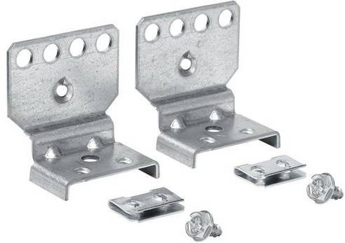 Hager UT90S Doppelte Tragschienenbefestigung universell in Silber - Bild 1