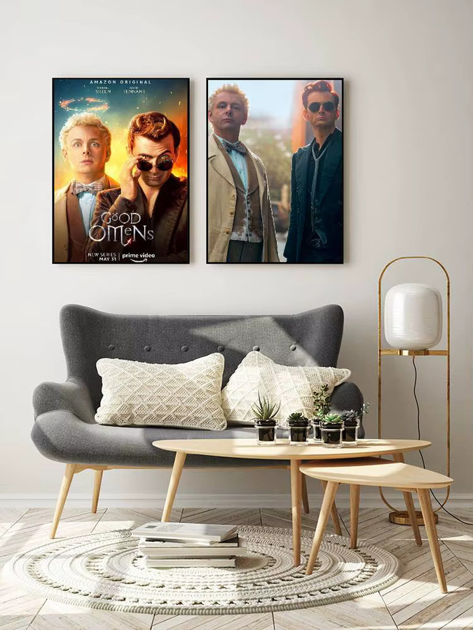 Moetch Good Omens Serie Filmplakat-Aufkleber, wasserfester Wandkunstdruck in Mehrfarben für deine Heimdekoration - Bild 7