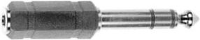 E+P Elektrik Kompaktadapter GS33 von 3,5 mm Klinke auf 6,35 mm Klinke in Grau - Bild 1