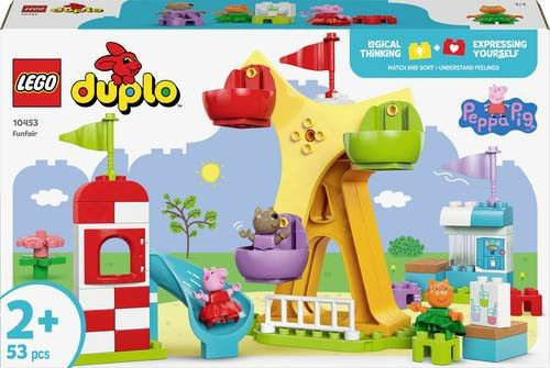 Lego Duplo Peppa Wutz Jahrmarkt Konstruktionsspielzeug ab 2 Jahren
