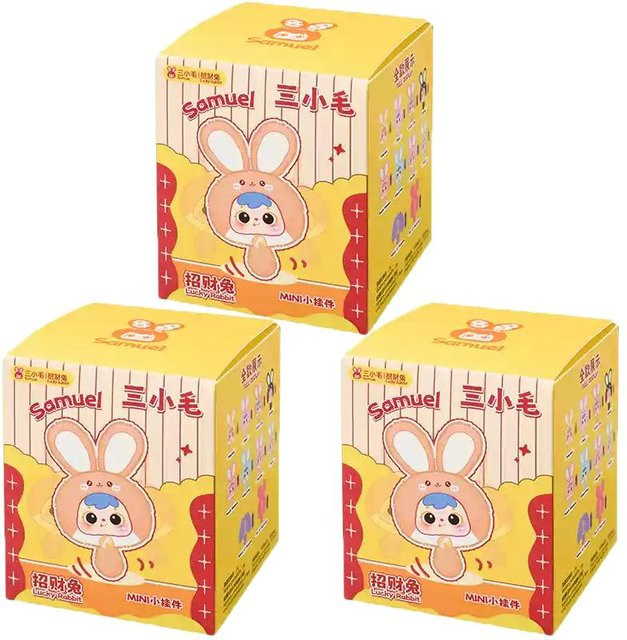 Discover Intime Samuel Mini-Reichtum Kaninchen-Serie, Blind Box Plüschspielzeug Rucksackpuppe, ab 14 Jahren - Bild 1