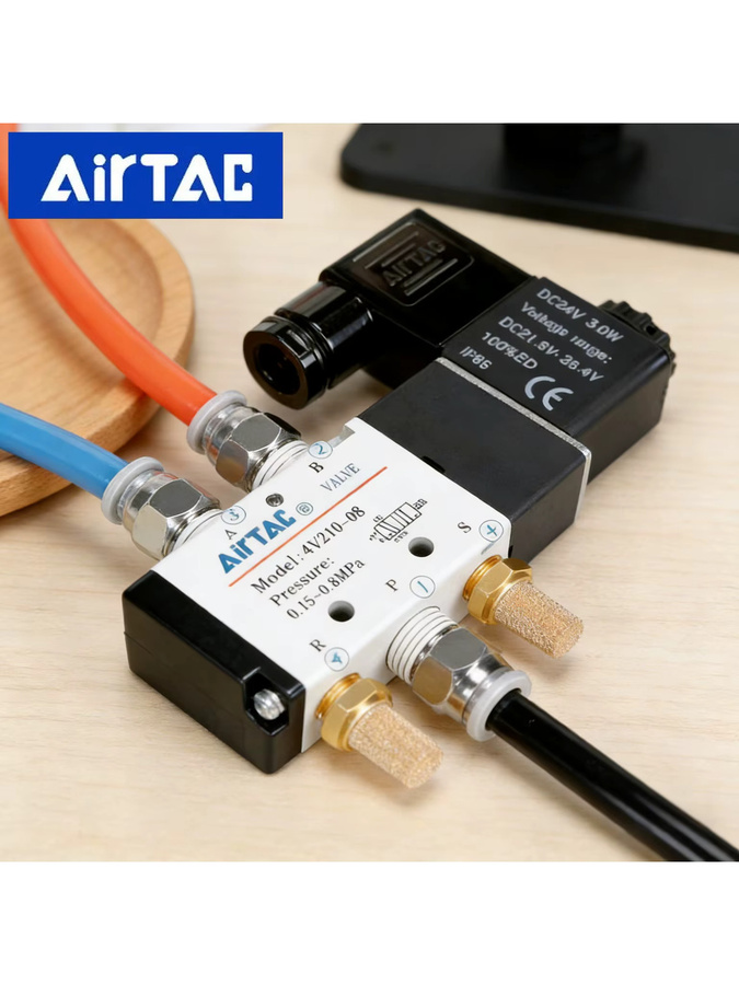 AIRTAC Magnetventil 4V210-08 Steuergerät Luftventil Umkehrventil mit 220V Spule - Bild 4
