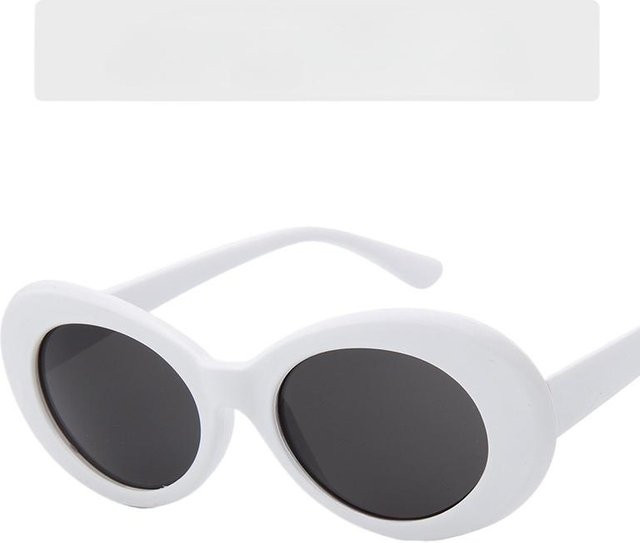 Yiran Sonnenbrille, Damen, oval, Vollrand, Kunststoff, schwarz, weiß - Bild 1
