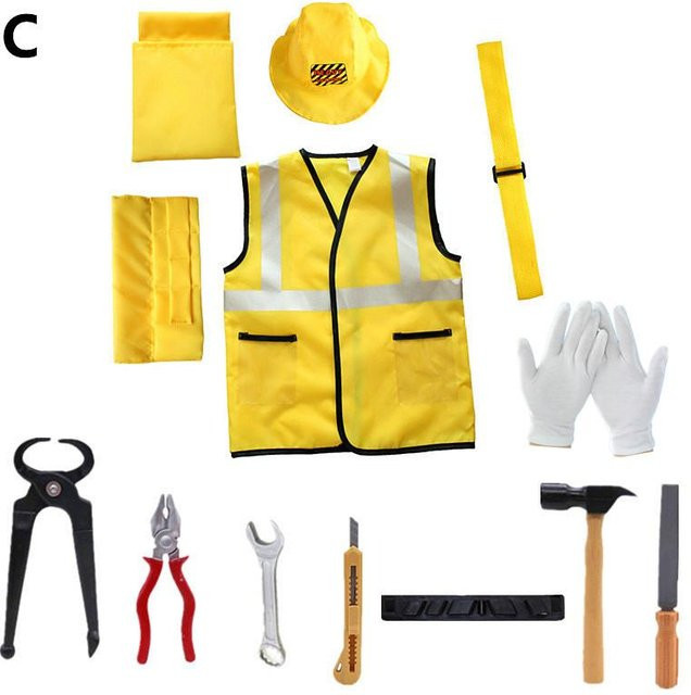 Bauarbeiterkostüme für Kleinkinder Jungen, Verkleidungskleidung, Set / Bundle - Bild 1
