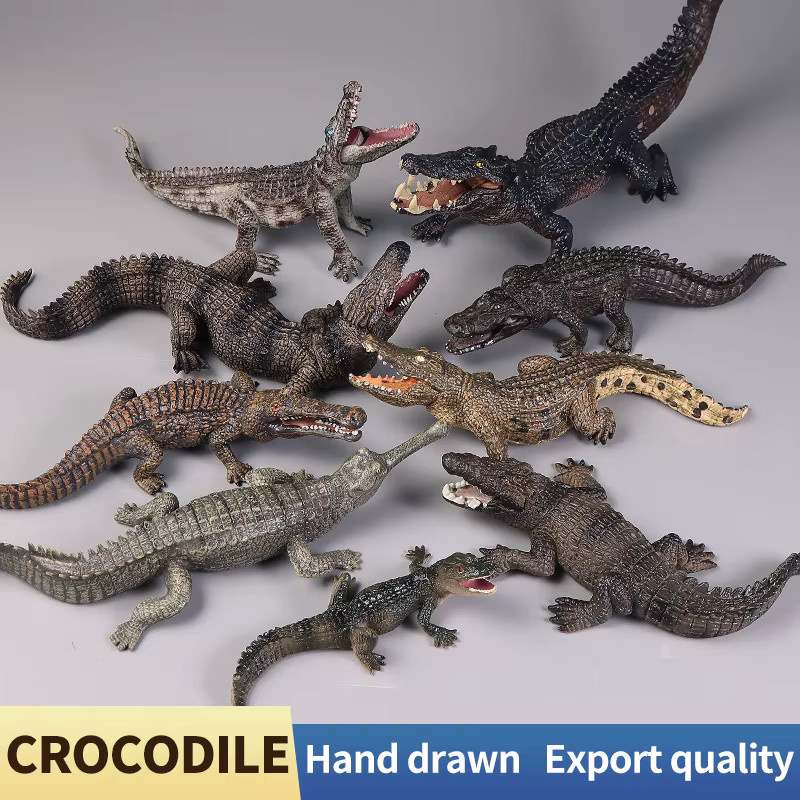 XIALIBAOMOWAN Nilkönig & Yangtze-Krokodile, Wildtiermodelle, Tiere, Kunststoff - Bild 2