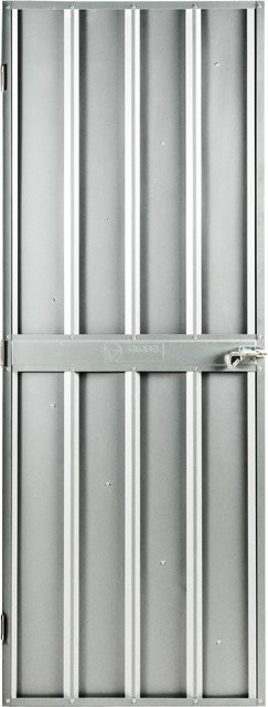 Globel Industries Zusatzschwingtür-Kit für Metallgerätehäuser Skillion, Dream und Lean-To, Silber Metallic, Höhe: 176 cm, Breite: 66 cm - Bild 1