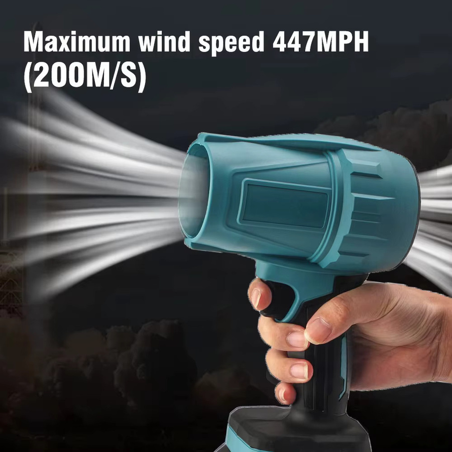 Makita Akku-Turbo-Elektrogebläse mit 200 m/s für 18 V Batterien als Turbo-Jet-Lüfter und Handstaubblaswerkzeug - Bild 5