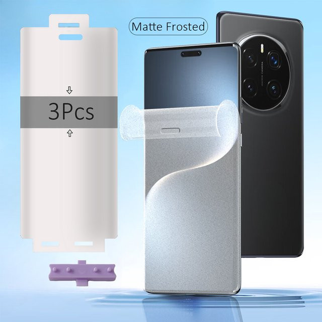 3er-Pack Matte Hydrogel Displayschutzfolgen aus TPU für Honor Magic 7, 6, 5 Pro und 5 Lite, Transparent - Bild 1