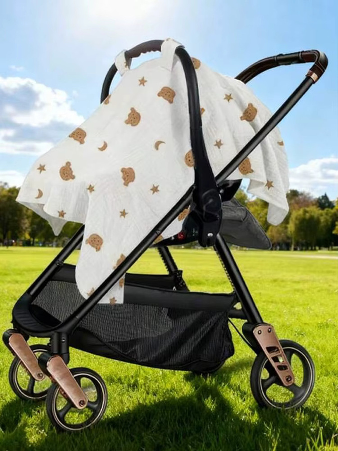 Ultraweicher und atmungsaktiver Kinderwagen-Korbbezug als Sonnenschutz und Staubschutz - Bild 5