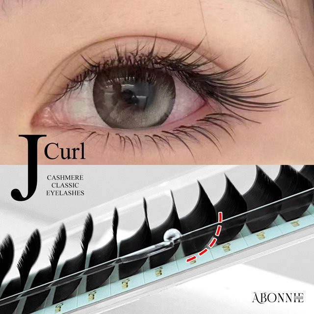 Abonnie J Curl Kaschmir-Wimpern, mattschwarz - Bild 1