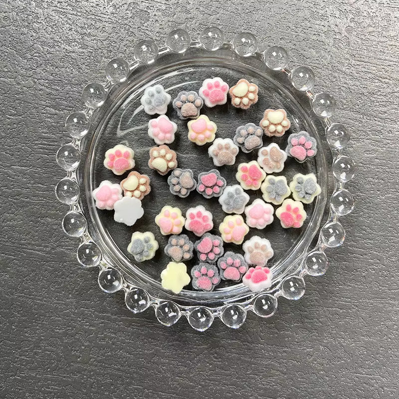 Rhstoe Nagelcharms Bunte Bärenpfoten, 20 Stück, Harz-Nagelkunst-Zubehör - Bild 4