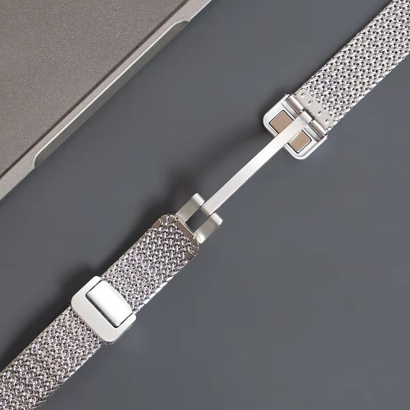 Uhrenarmband Edelstahl, Silber, Magnetisch, Huawei Band 11 Pro, Unisex - Bild 3