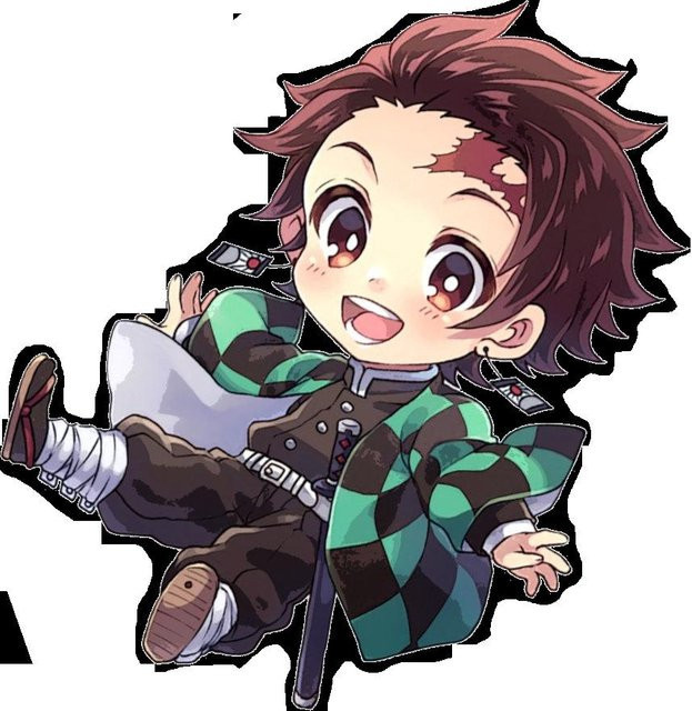 Schlüsselanhänger Anime, Tanjiro Kamado Nezuko Hashira, 55mm, black, Unisex - Bild 1