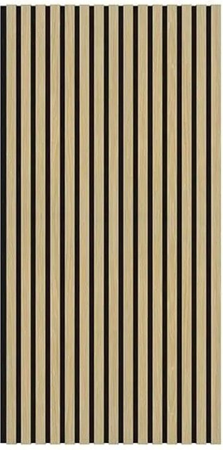 Swiss Aqua Technologies Akustikpaneel aus MDF mit Lamellen in Beige, Breite: 60 cm, Höhe: 120 cm - Bild 1